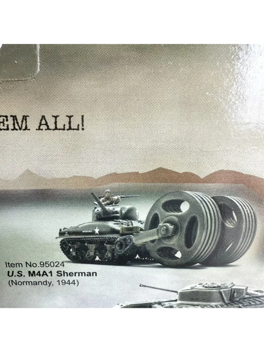 Forces Of Valor 1:72 M4A1 Sherman Tank & 7th Infantry Diecast WWII DAMAGED BOXES
